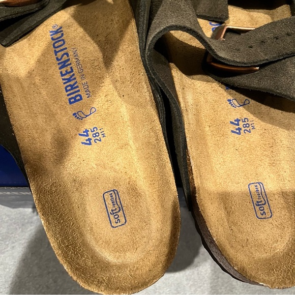 Birkenstock Arizona Men’s Sandals Soft Footbed Mocha Suede Leather Size 11 US - Picture 11 of 14